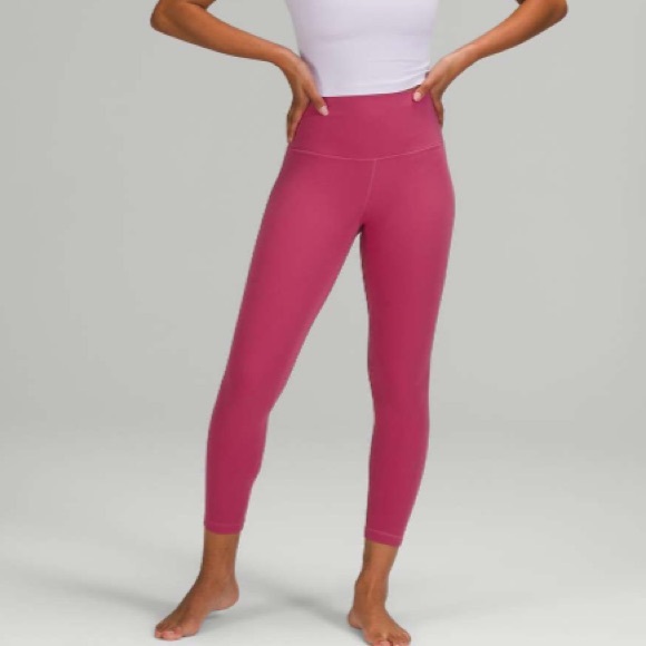 lululemon athletica Pants - Lululemon Align High-Rise Pant 25" Pink Lychee size 8